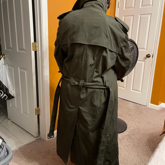 Dark olive trench coat - L - Picture 3 of 3